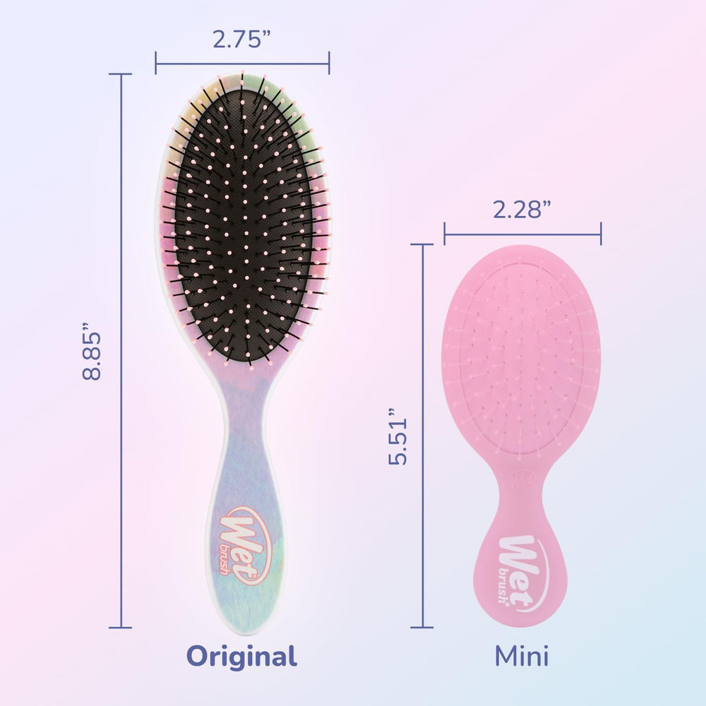 Wet Brush Original Detangler Color Wash Stripes dry-hair use for quick detangling.