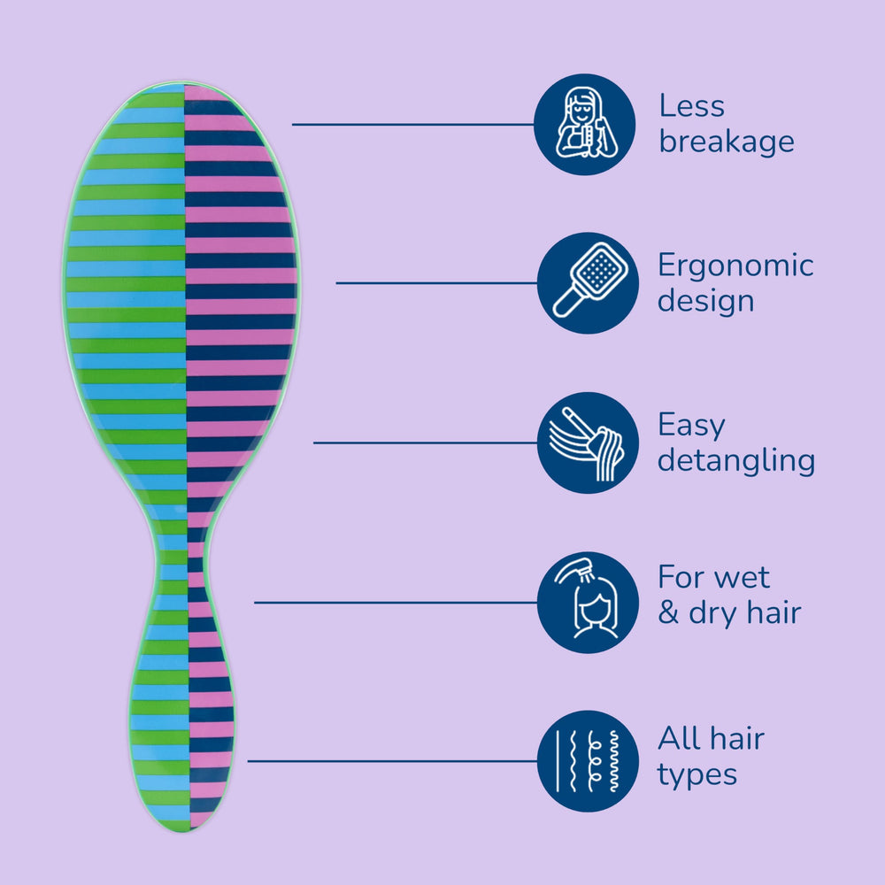Wet Brush Original Detangler on dry hair delivering painless detangling
