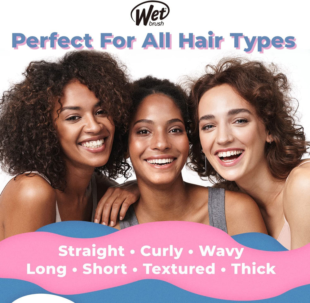 Wet Brush Original Detangler easy grip handle for comfortable styling.