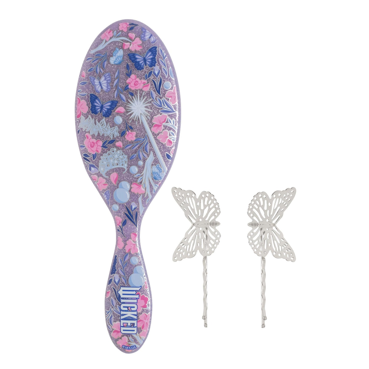Wet Brush Original Detangler Glinda Kit brush gliding through knots on wet hair