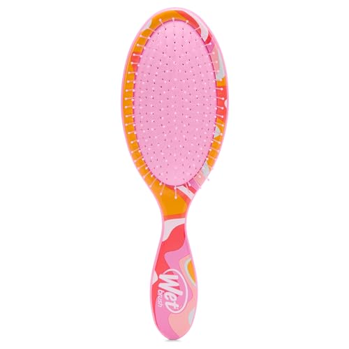 Wet Brush Original Detangler Ice Cream Sun Days bristles close-up, IntelliFlex glide