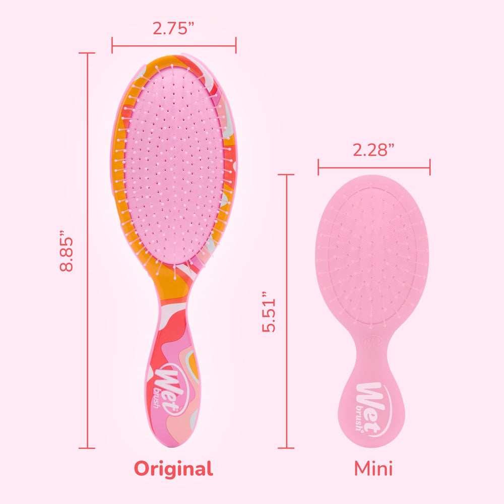 Wet Brush Original Detangler Ice Cream Sun Days on dry hair for quick detangling