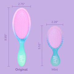 Wet Brush Original Detangler on dry hair for quick detangling.