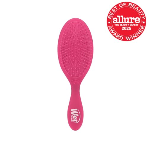 Wet Brush Original Detangler Pink Frost close bristles glide through tangles