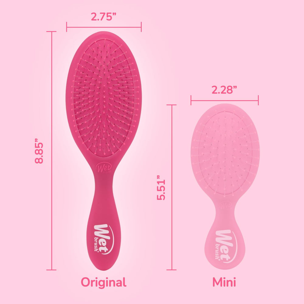 Wet Brush Original Detangler Pink Frost ergonomic handle design