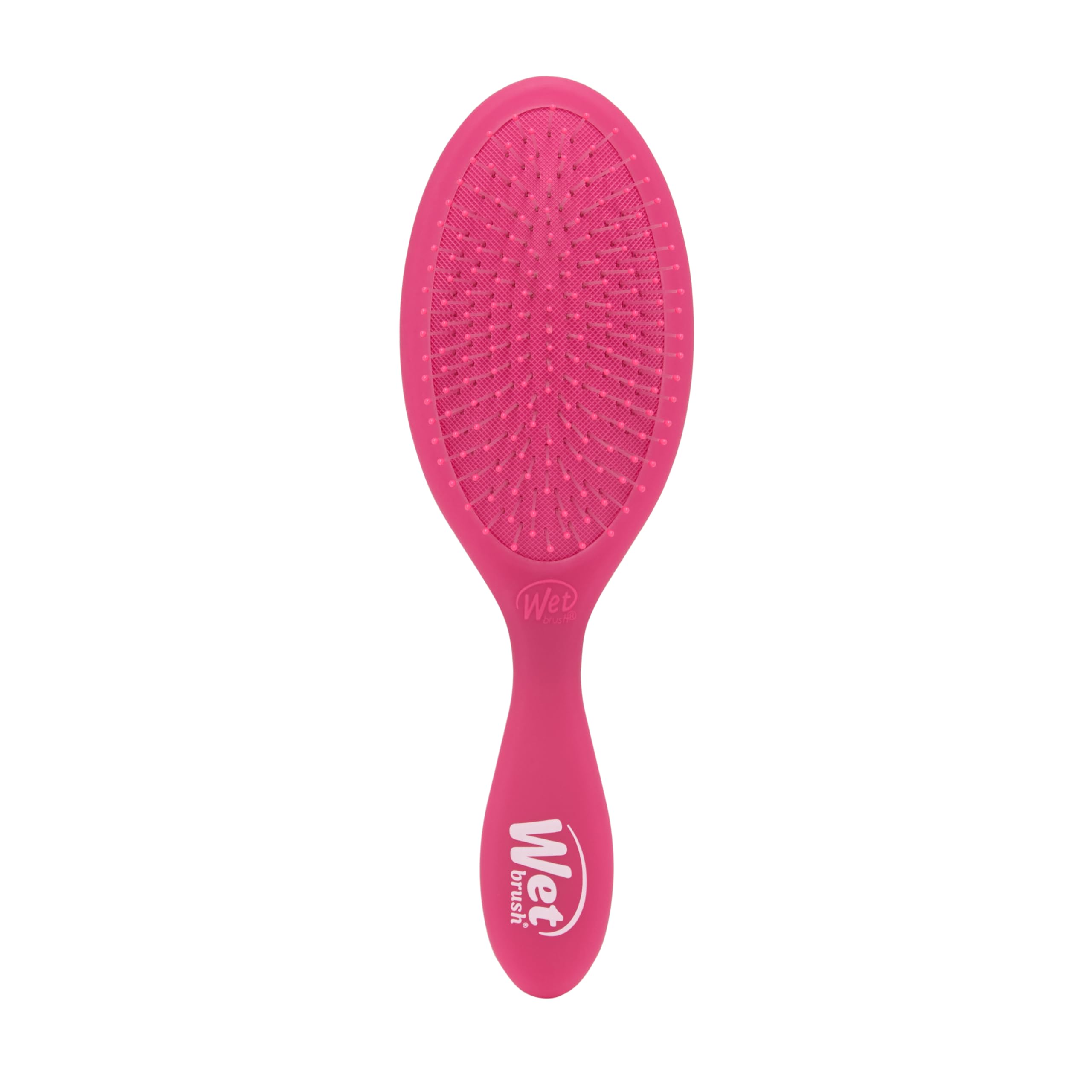 Wet Brush Original Detangler Pink Frost front view for gentle detangling