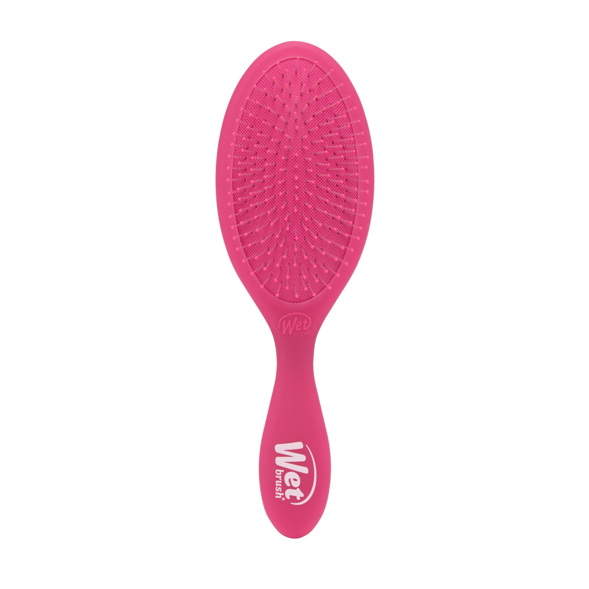 Wet Brush Original Detangler Pink Frost front view for gentle detangling
