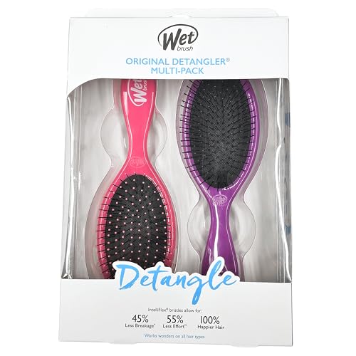 Wet Brush Original Detangler pink-purple kid-friendly design