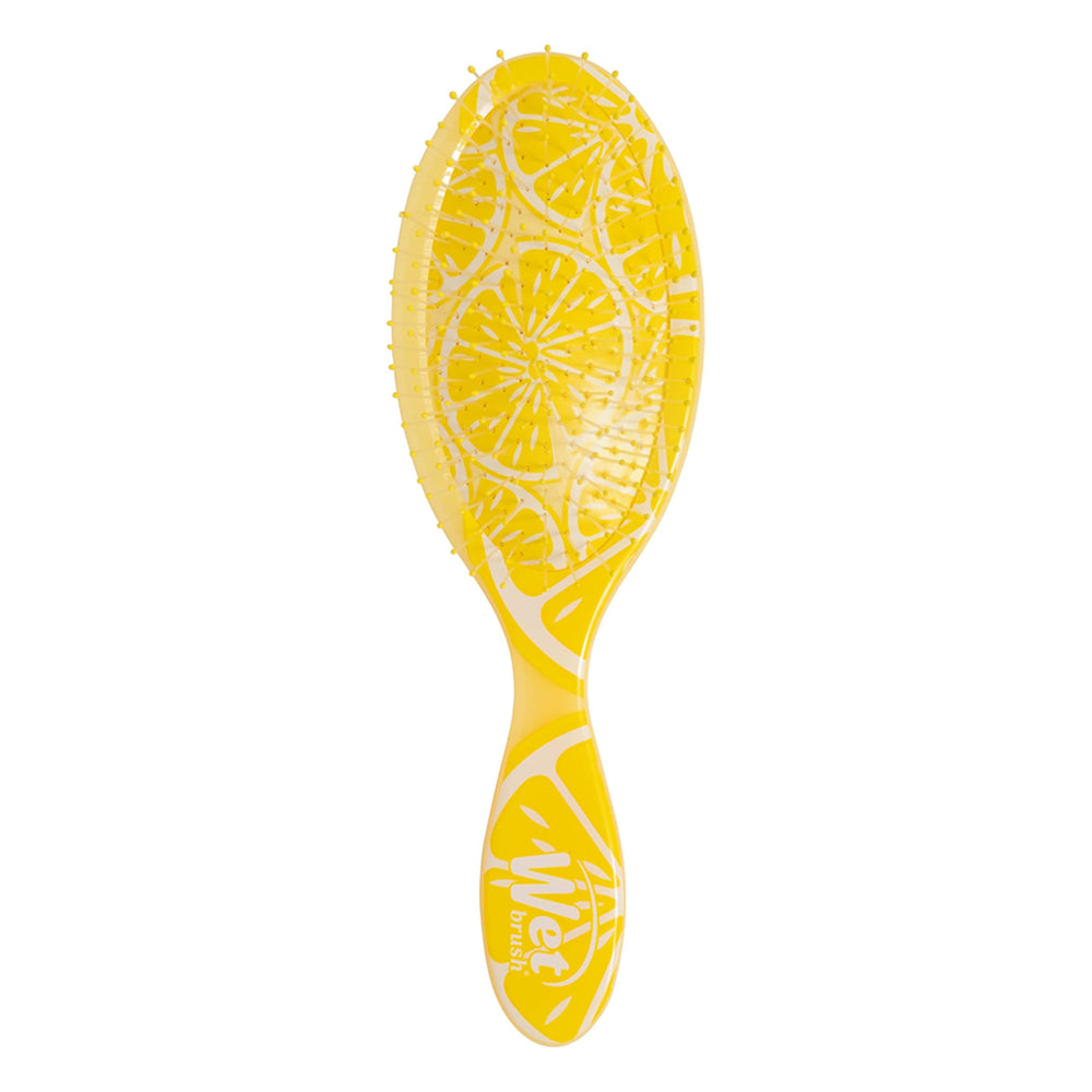 Wet Brush Original Detangler Tutti Fruitti bottle for gentle detangling on wet or dry hair.