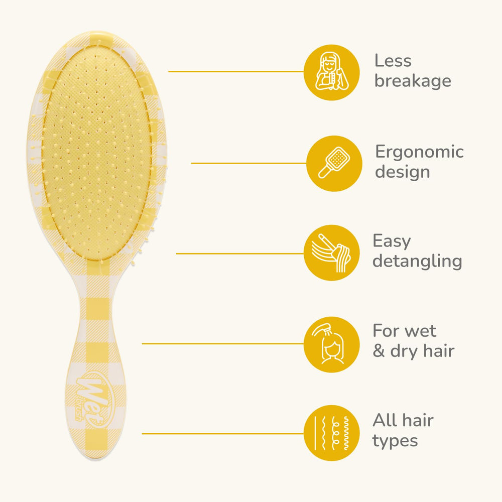 Wet Brush Original Detangler detangling wet hair with minimal tugging