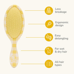 Wet Brush Original Detangler detangling wet hair with minimal tugging