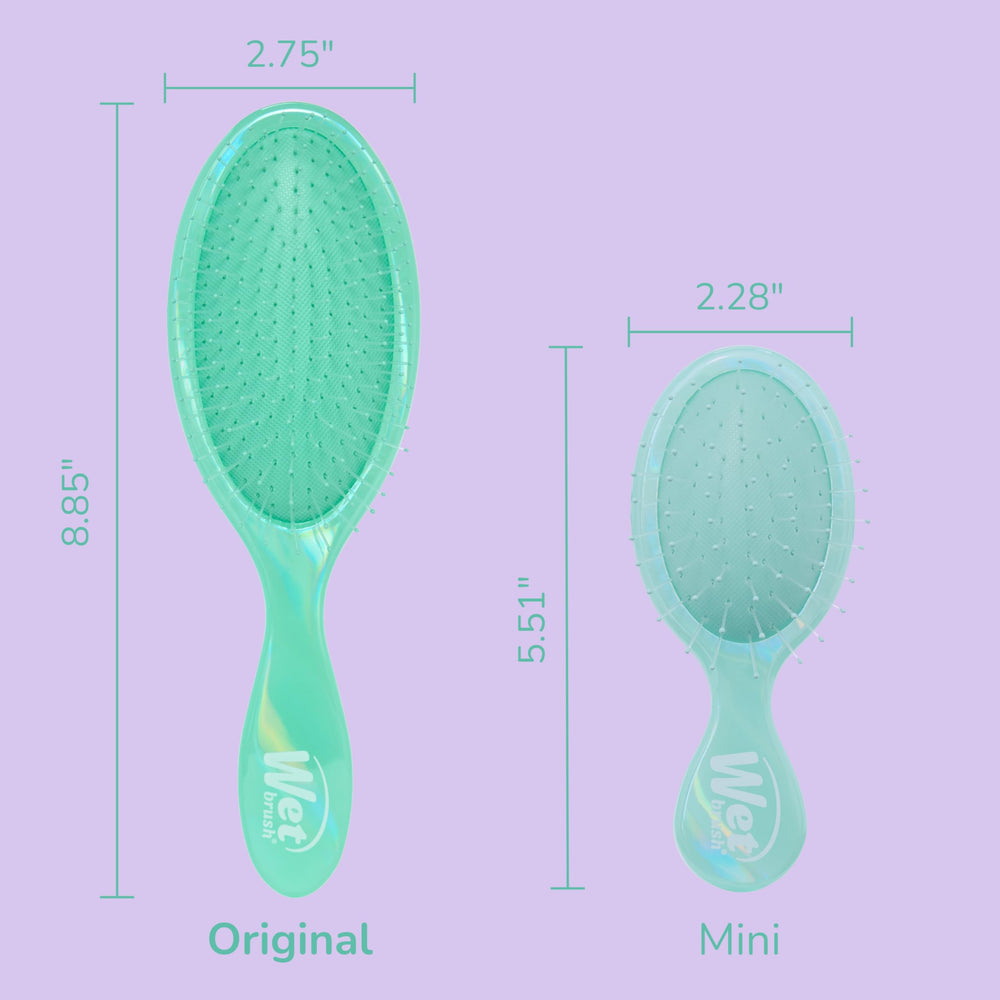 Wet Brush Original Detangler for wet hair use with minimal pulling.
