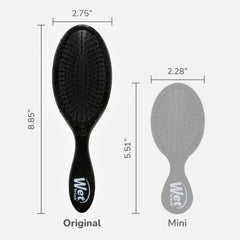 Wet Brush Original Detangler with wet hair glides through tangles smoothly.