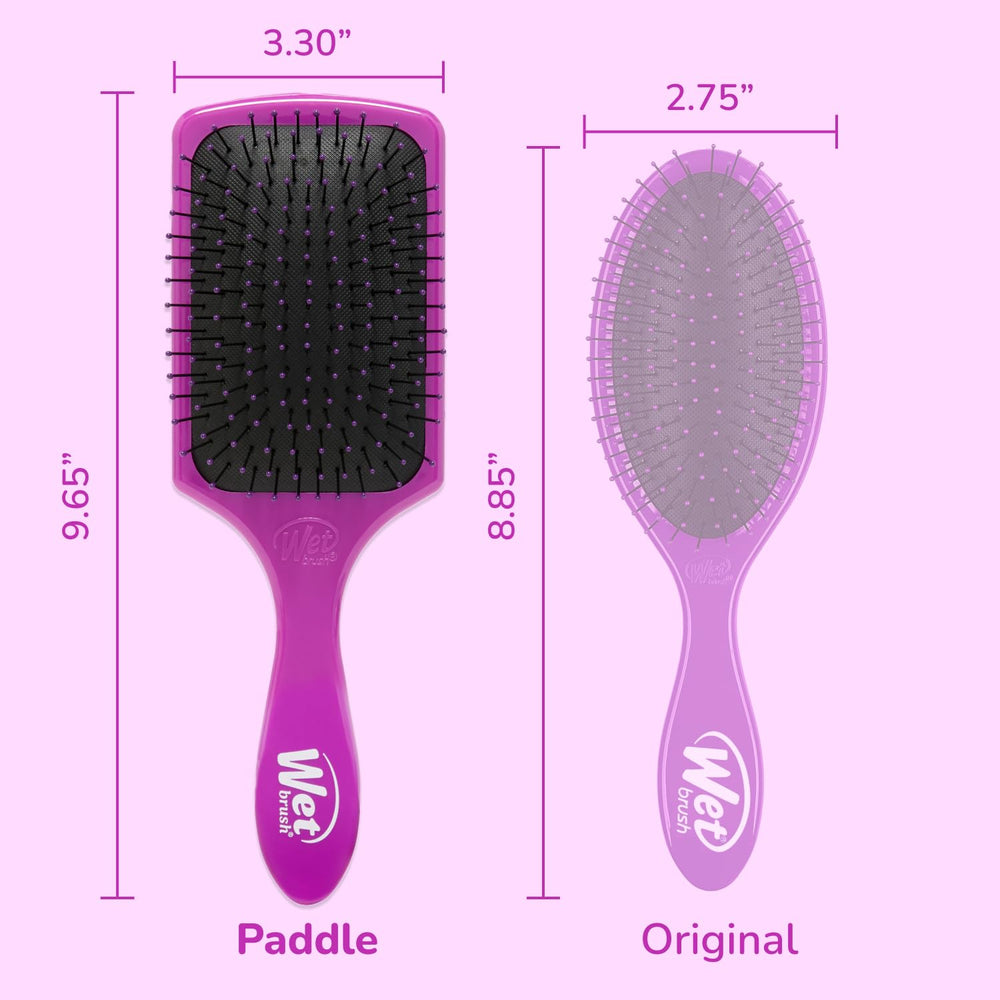 Wet Brush Paddle Detangler long hair detangling on wet hair.