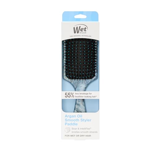 Wet Brush Paddle Shine ergonomic design for comfortable daily styling