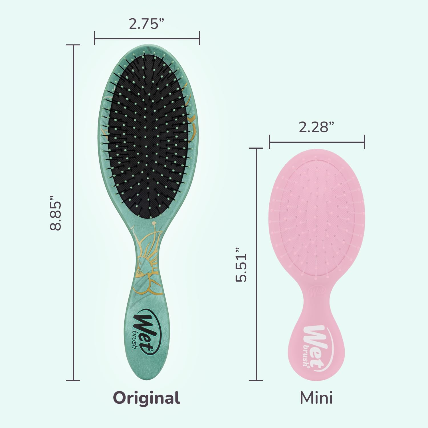 Wet Brush works well for straight, curly, textured, thick, and wavy hair