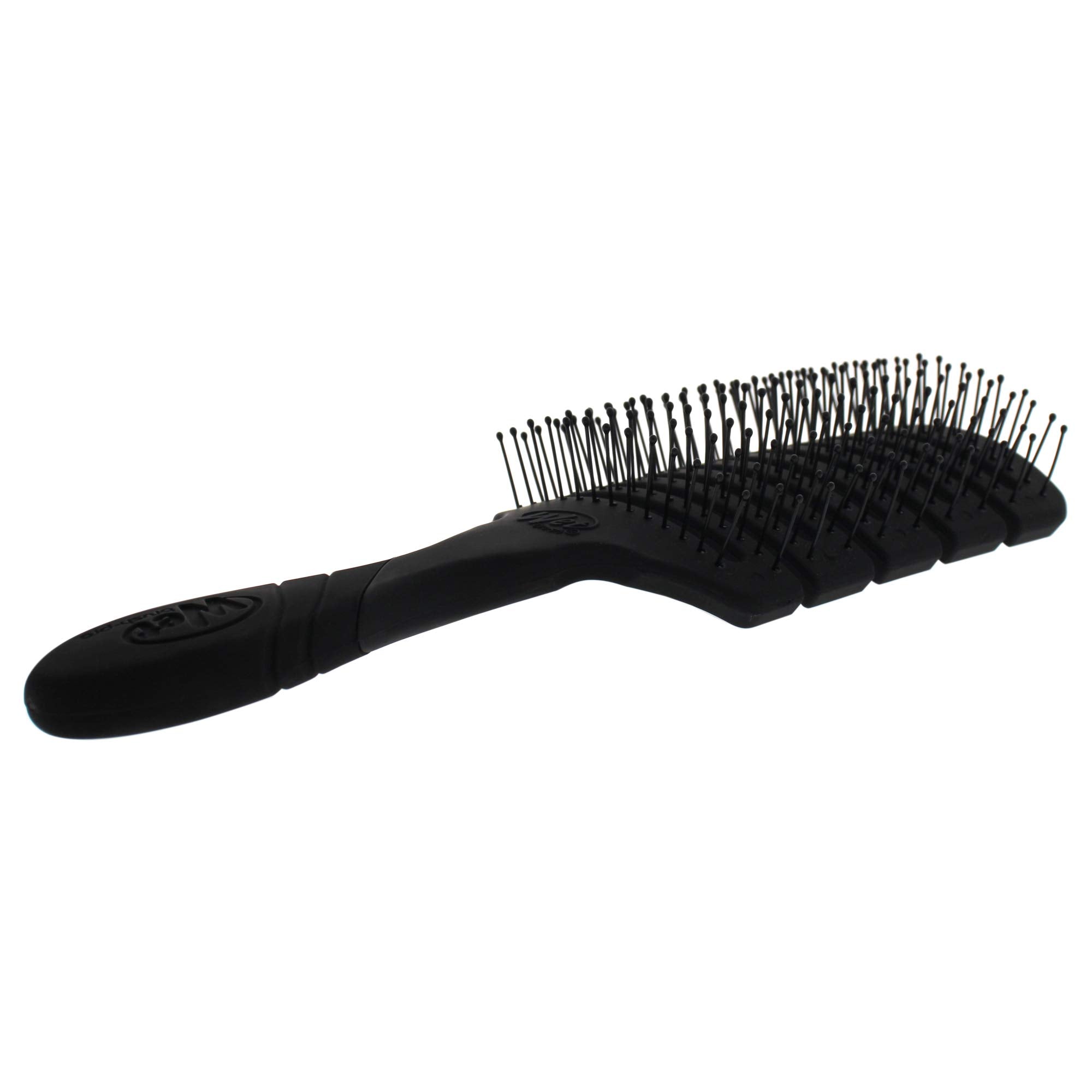 Wet Brush Pro Flex Dry Paddle Brush Black flex-head demonstrates OmniFlex contouring.