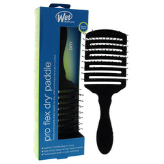 Wet Brush Pro Flex Dry Paddle Brush Black rubberized grip for wet hands.