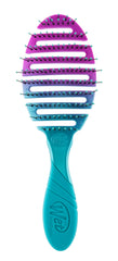 Wet Brush Pro Flex Dry Teal Ombre brush handle tilt improves comfort during styling.