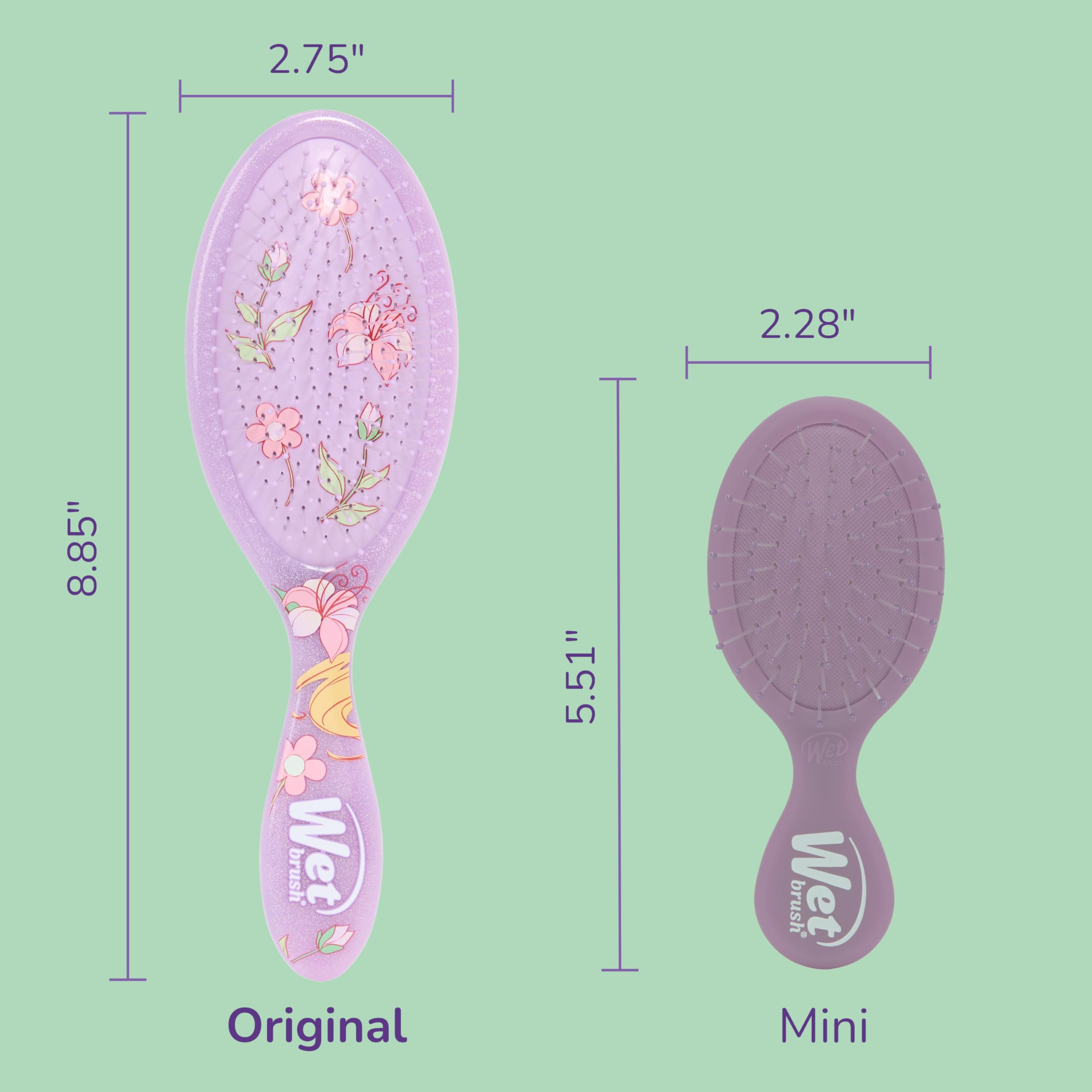 Wet Brush Rapunzel works on wet or dry hair with smooth glide.