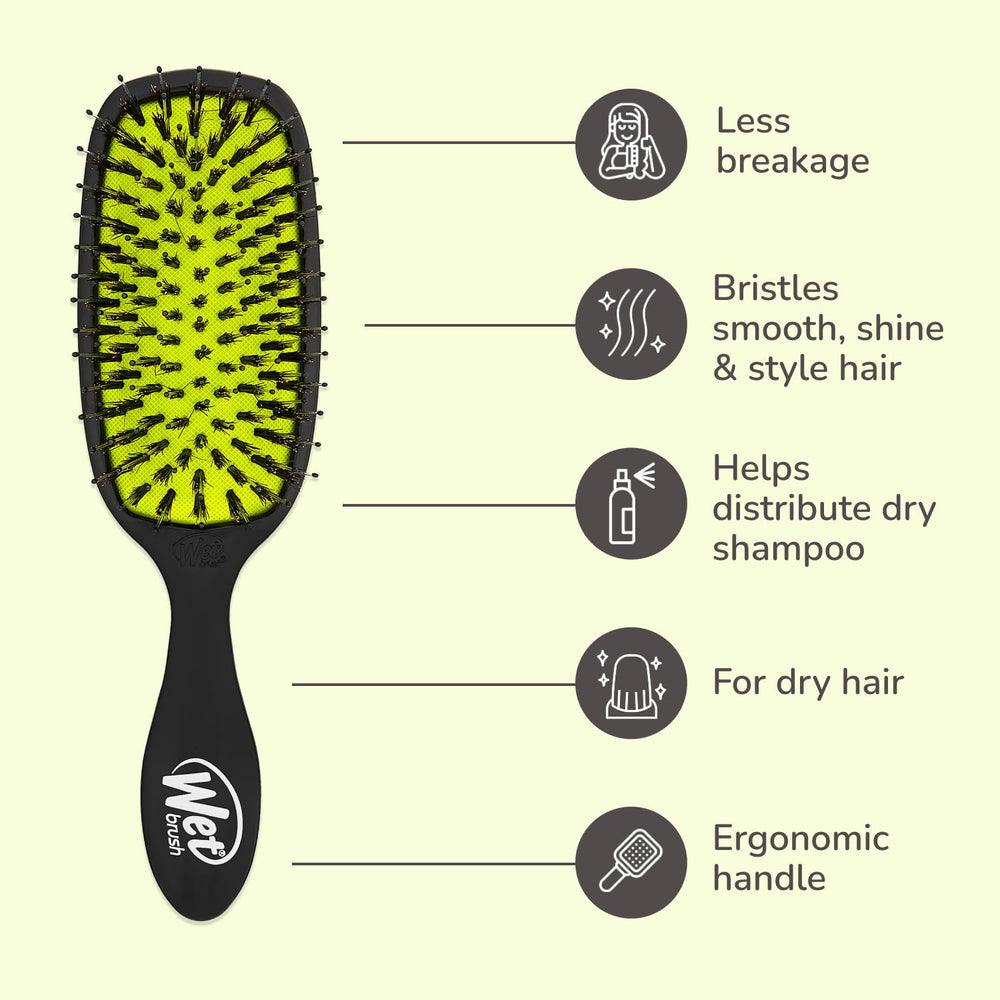 Wet Brush Shine Enhancer hair types shot demonstrating shine