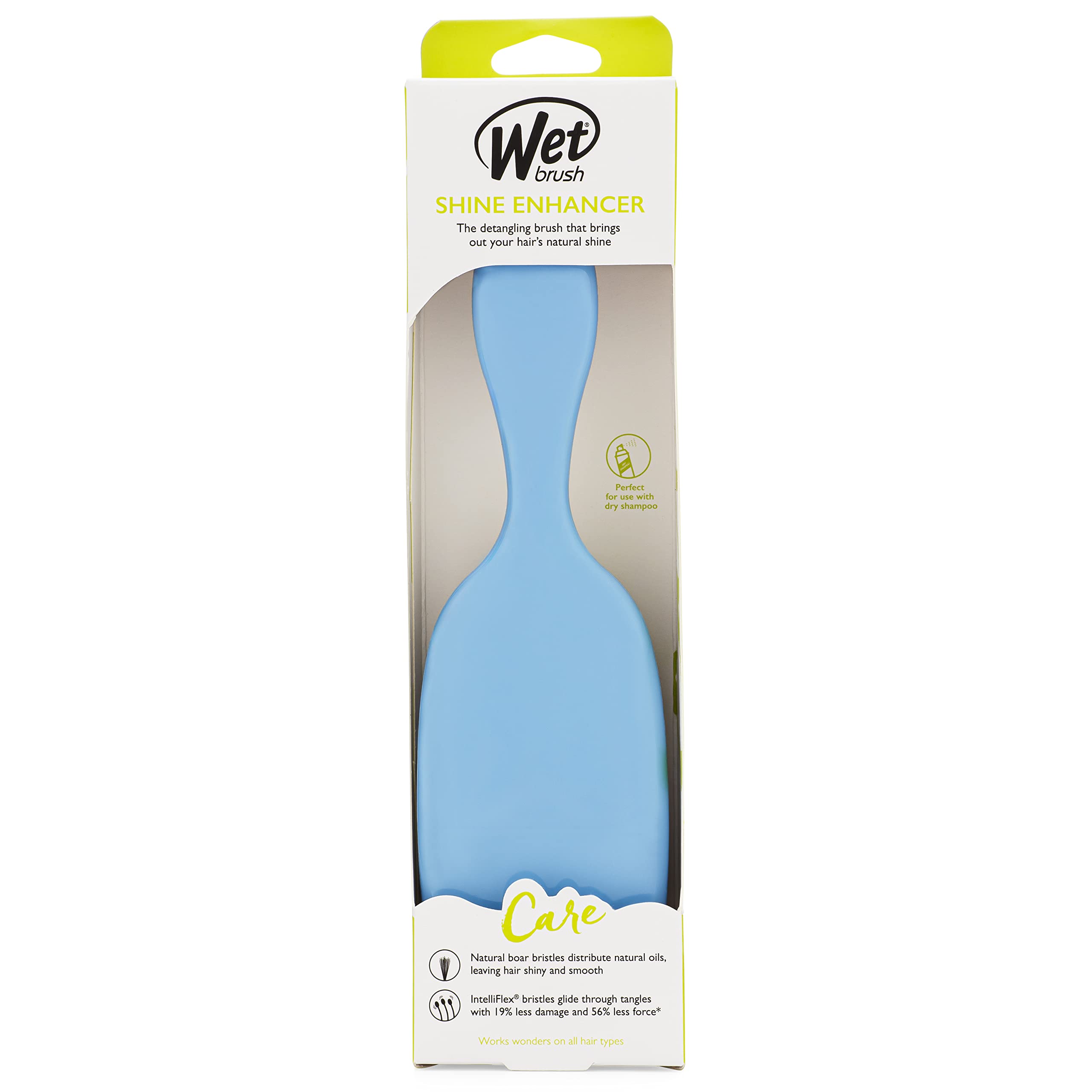 Wet Brush Shine Enhancer Sky used during morning routine on hair