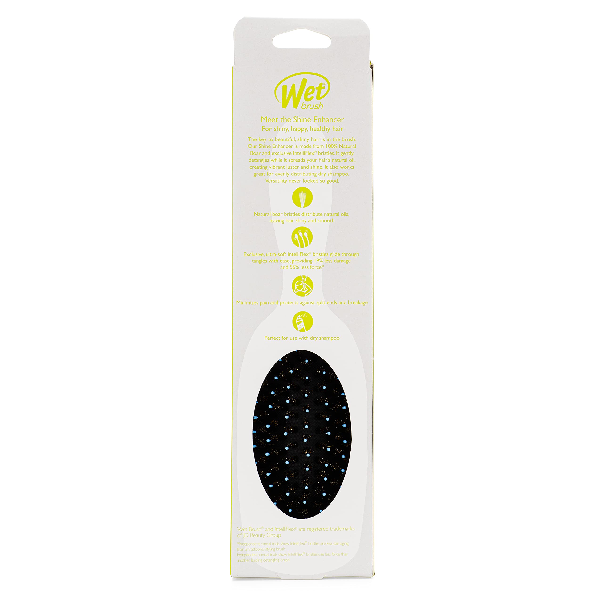 IntelliFlex detangling action of Wet Brush Shine Enhancer Sky