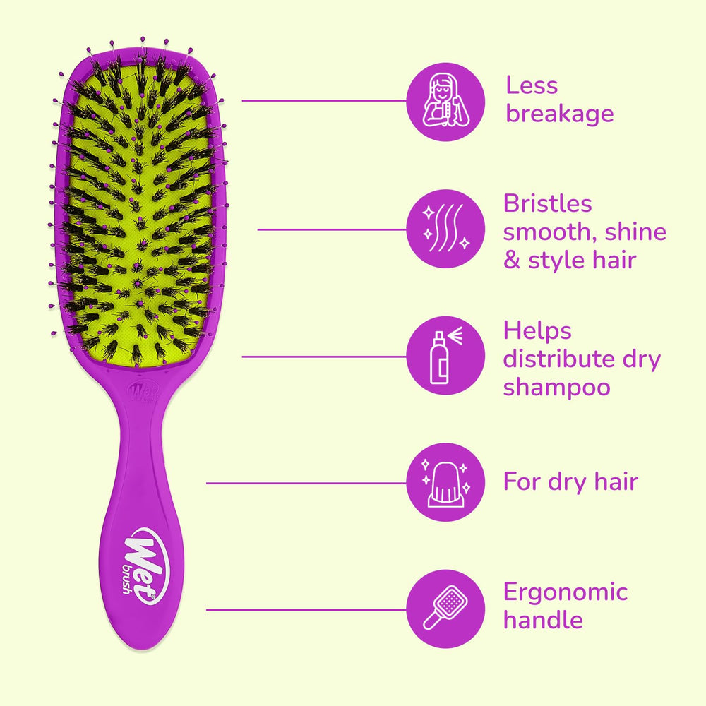 Travel-friendly Wet Brush Shine Enhancer fits compactly in bags and purses.