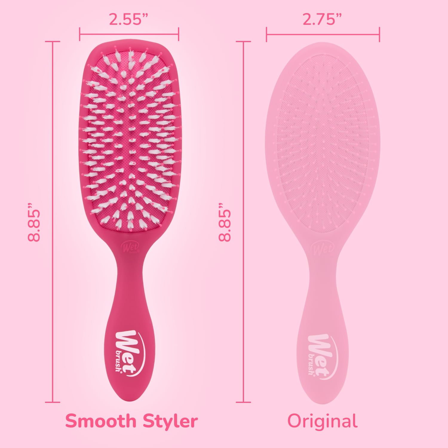 Wet Brush Smooth Styler morning routine setup for quick detangling.