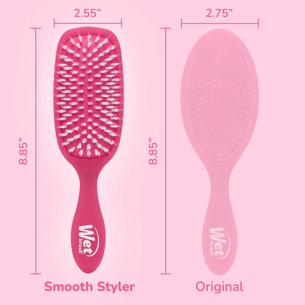 Wet Brush Smooth Styler morning routine setup for quick detangling.
