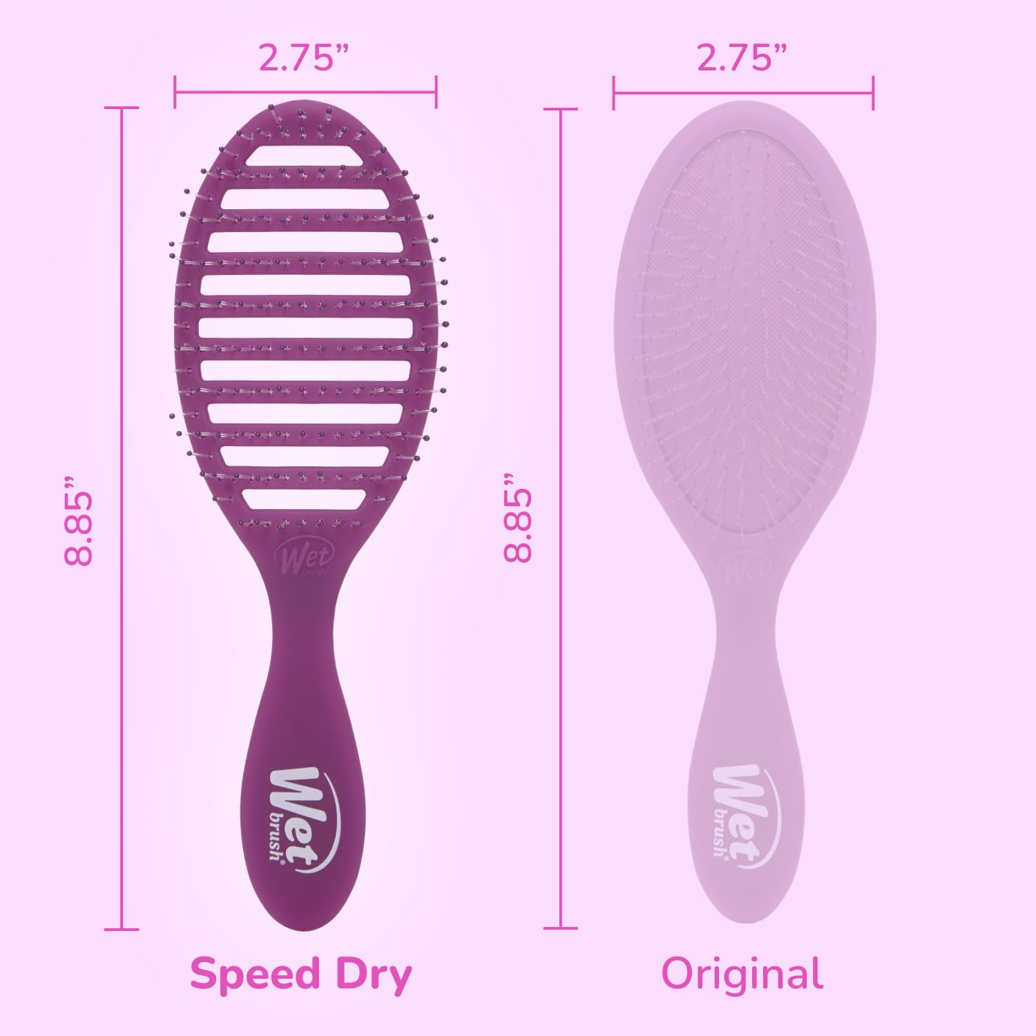 Wet Brush Speed Dry works for all hair types during styling