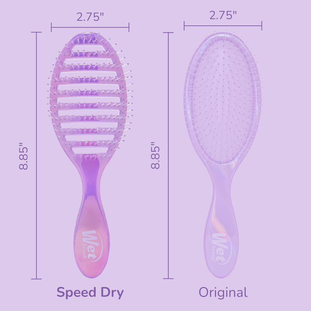 Wet Brush Speed Dry ergonomic handle for comfortable, extended use.