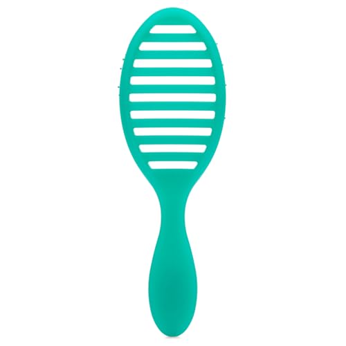 Close-up of Wet Brush Speed Dry Green Juice bristles showing heat-flex detangling