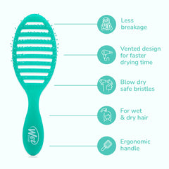Vented design of Wet Brush Speed Dry Green Juice promotes airflow