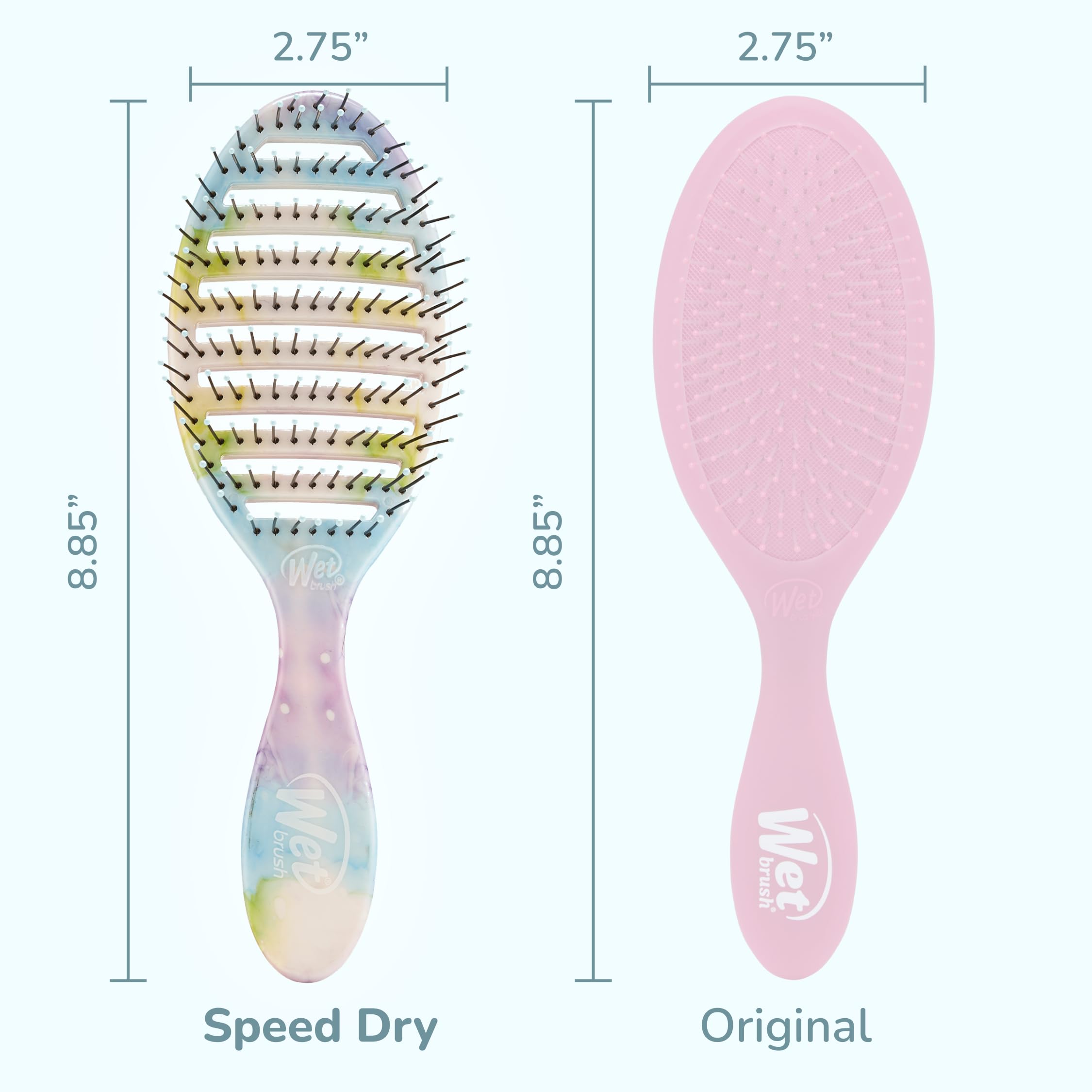 Detangling with Wet Brush Speed Dry without pulling