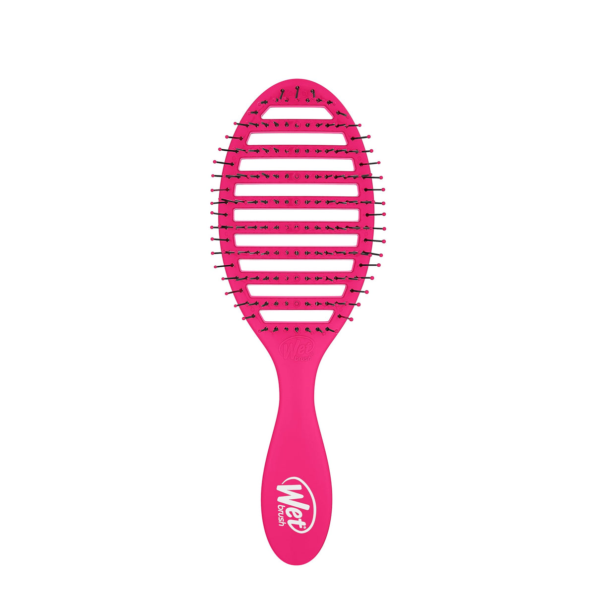 Wet Brush Speed Dry pink vented design eases knotting during blow-drying