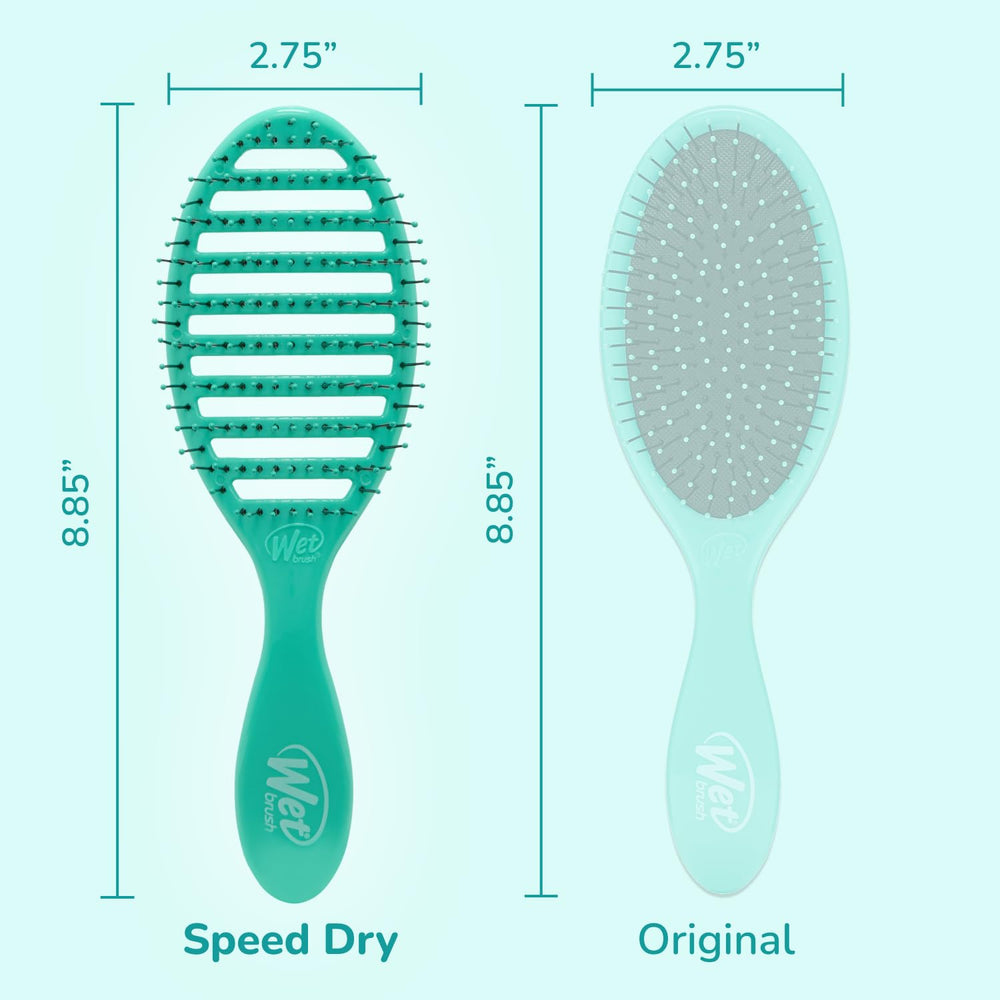 Wet Brush Speed Dry vented design on tool highlights even drying.