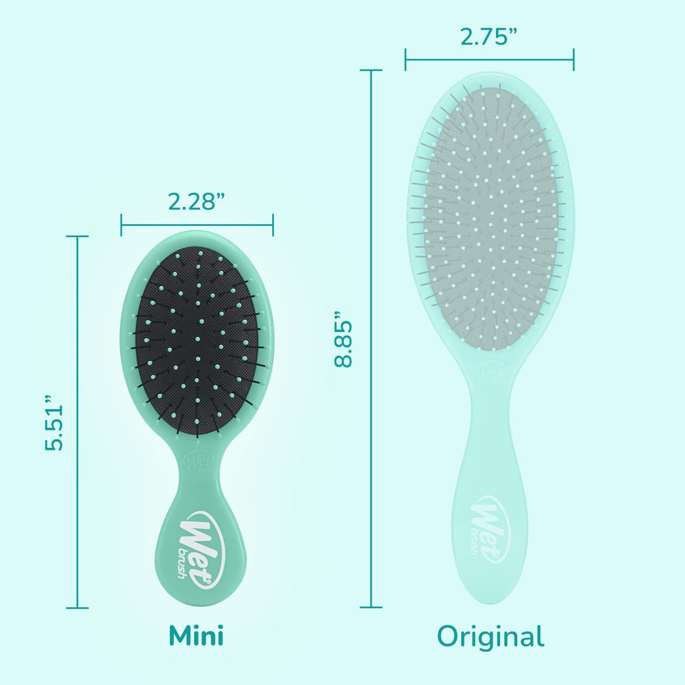 Wet Brush Squirt works for all hair types, Aqua detangler for diverse textures.