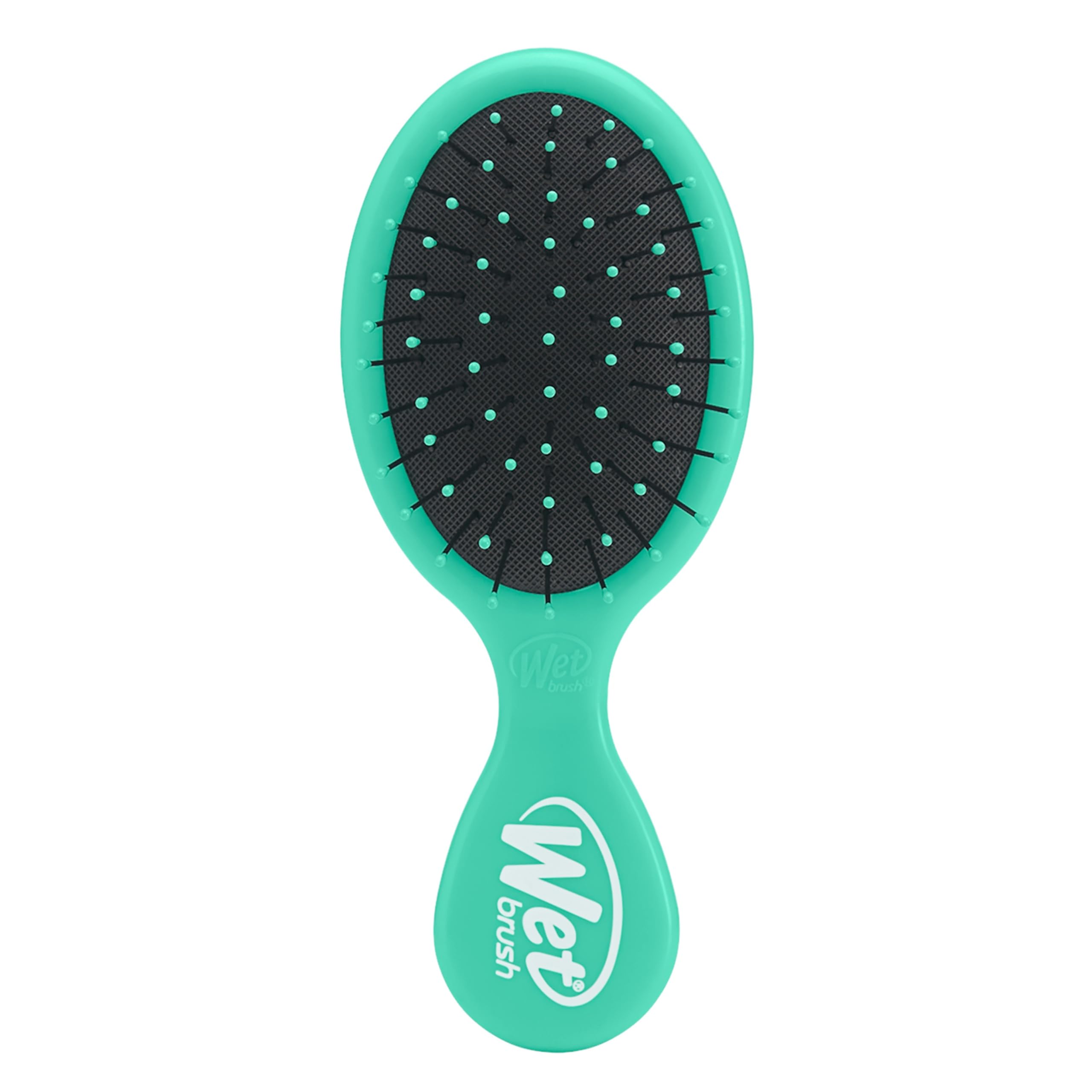 Wet Brush Squirt Mini Detangler Aqua on-the-go knot removal without pulling.