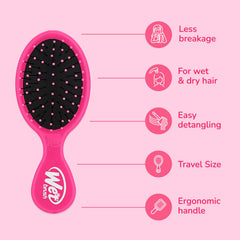 Wet Brush Squirt pink travel-ready detangler for purses and gym bags