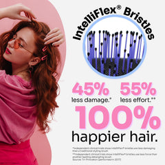 Wet Brush Thick Hair tangles demo – painless detangling on thick, curly hair.