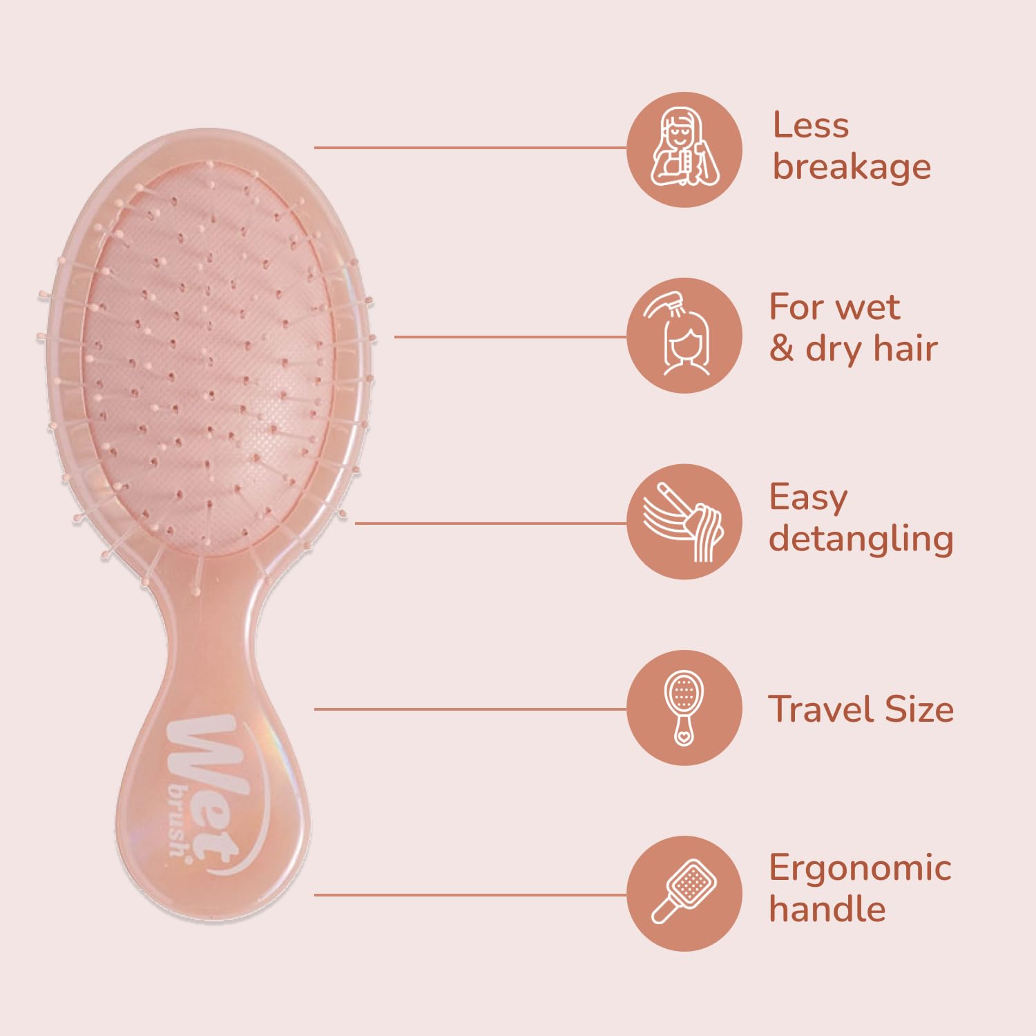 Wet Brush works on wet or dry hair for versatile daily use