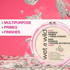 wet n wild 5-in-1 essence primer finish powder texture looks silky