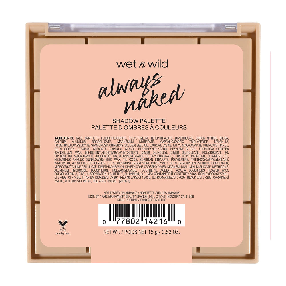 wet n wild Always Naked Palette: tonos nude fríos que añaden profundidad
