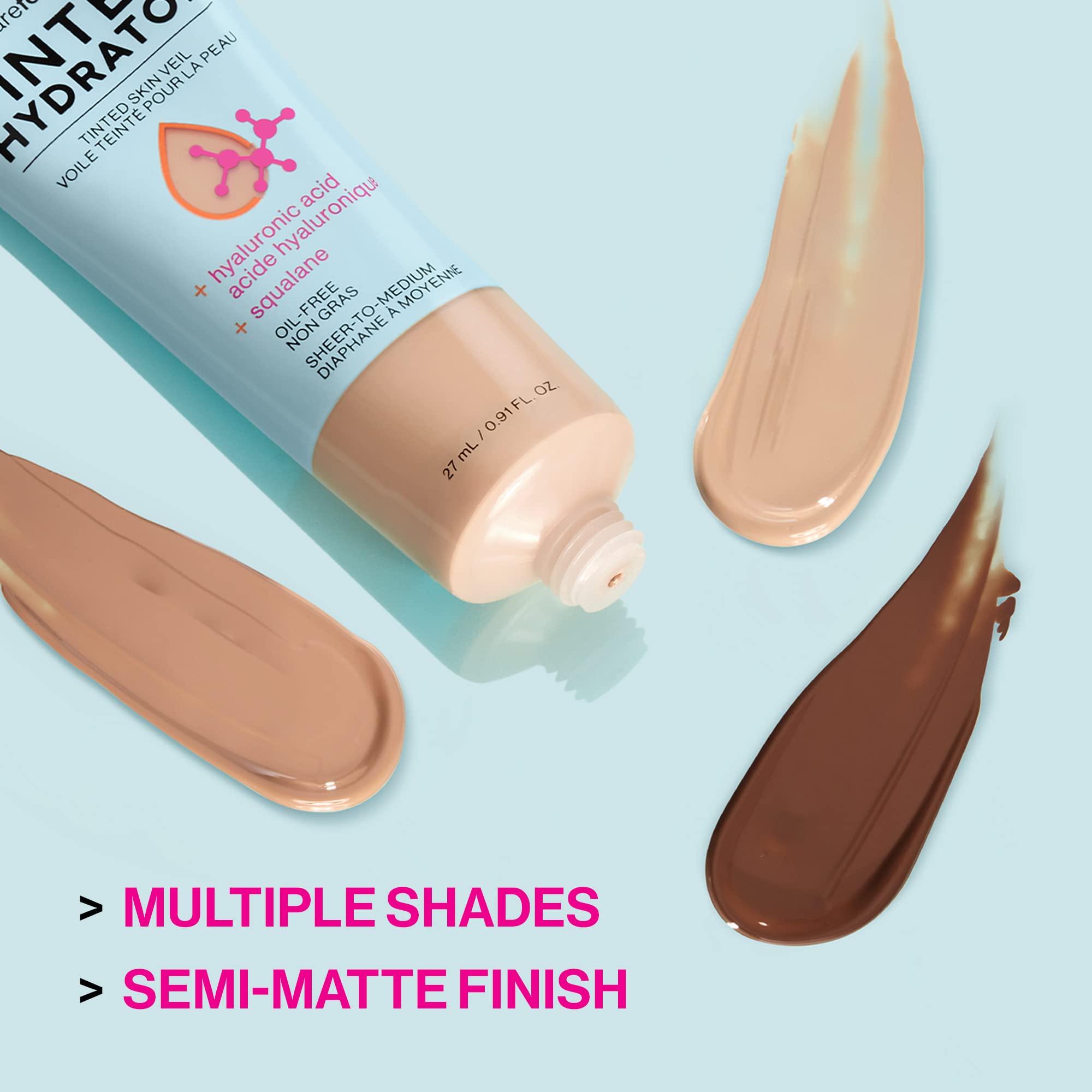 wet n wild Bare Focus on the hand showing light texture.