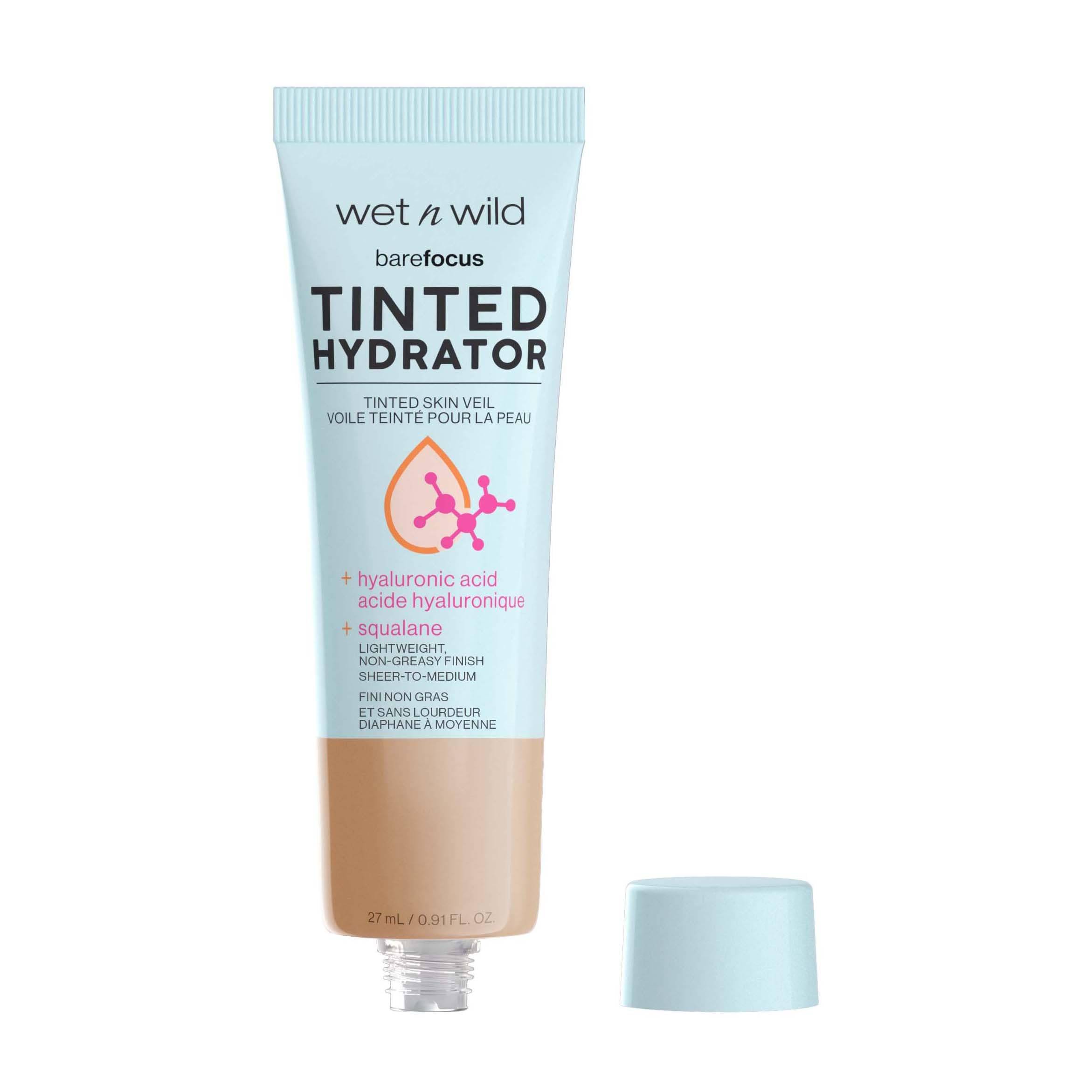 wet n wild Bare Focus Tinted Hydrator pump dispense for easy one-step application