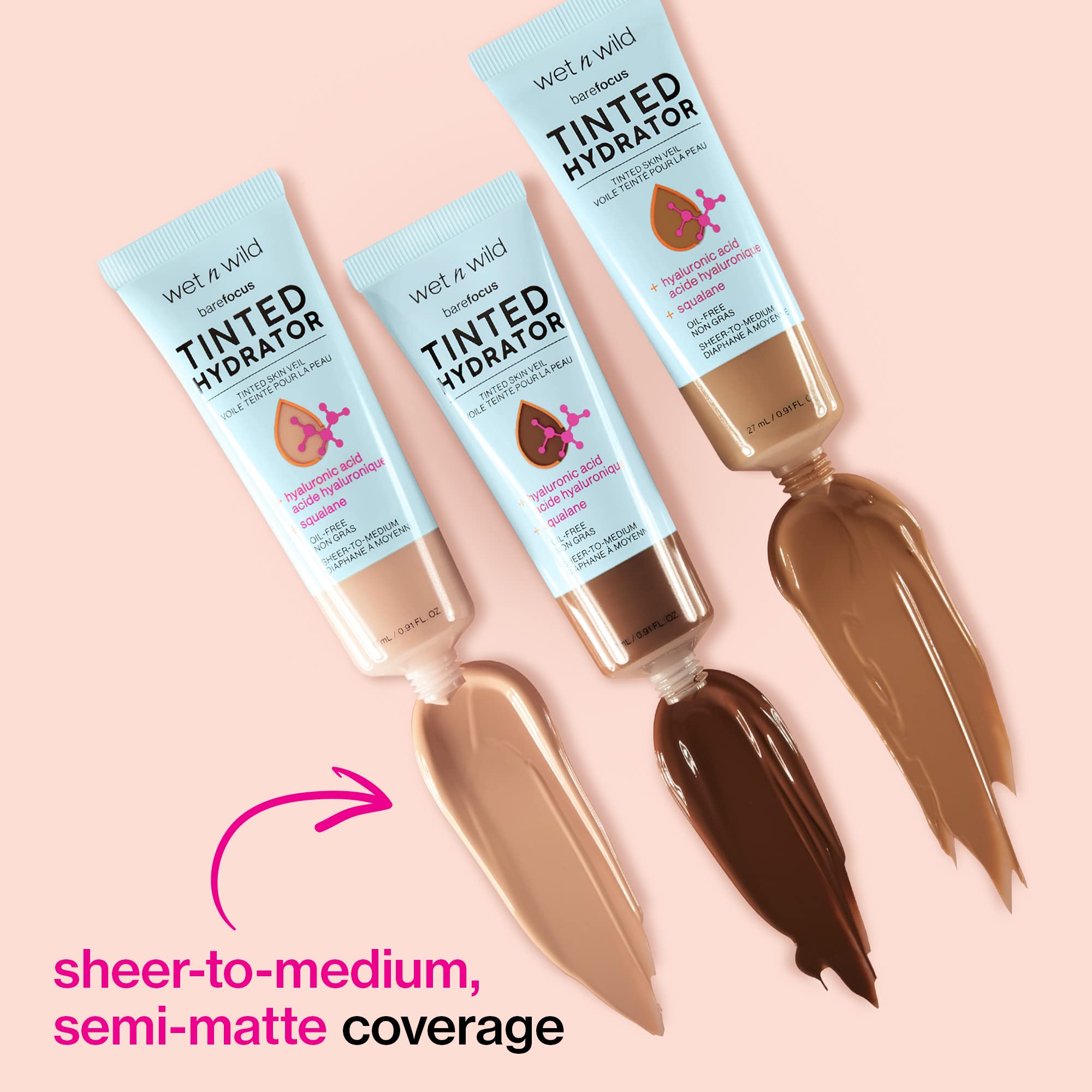 wet n wild Bare Focus vegan squalane nourishes dry skin.