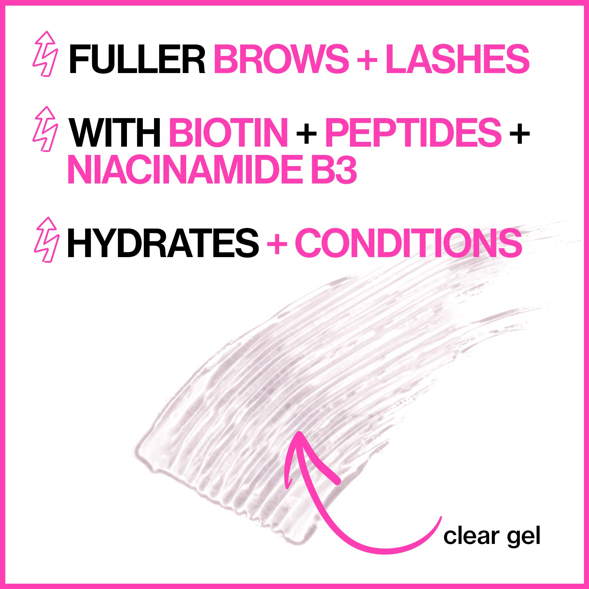 Biotina, péptidos y niacinamida nutren cejas y pestañas.