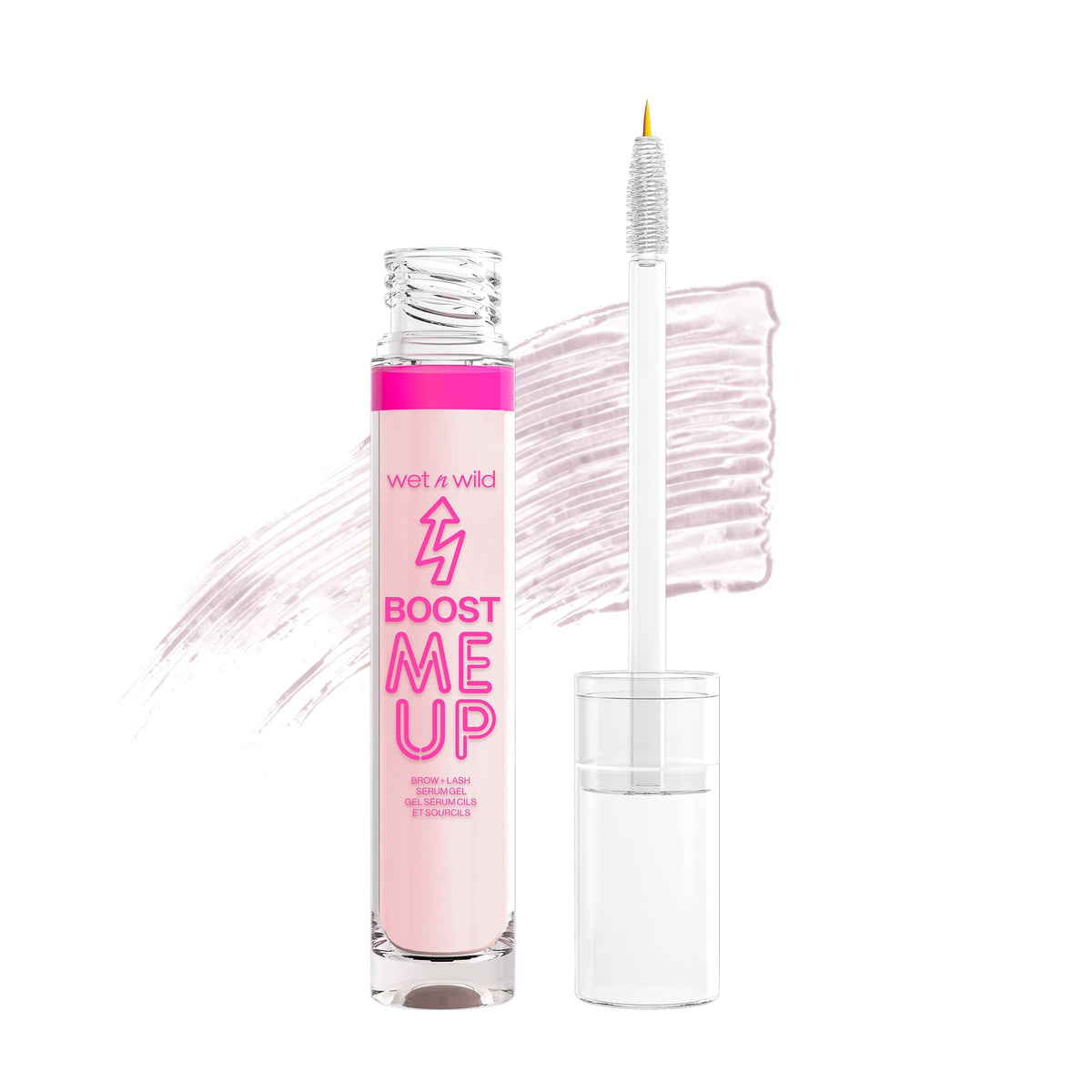 Boost Me Up de wet n wild, empaque transparente para verificar la consistencia.