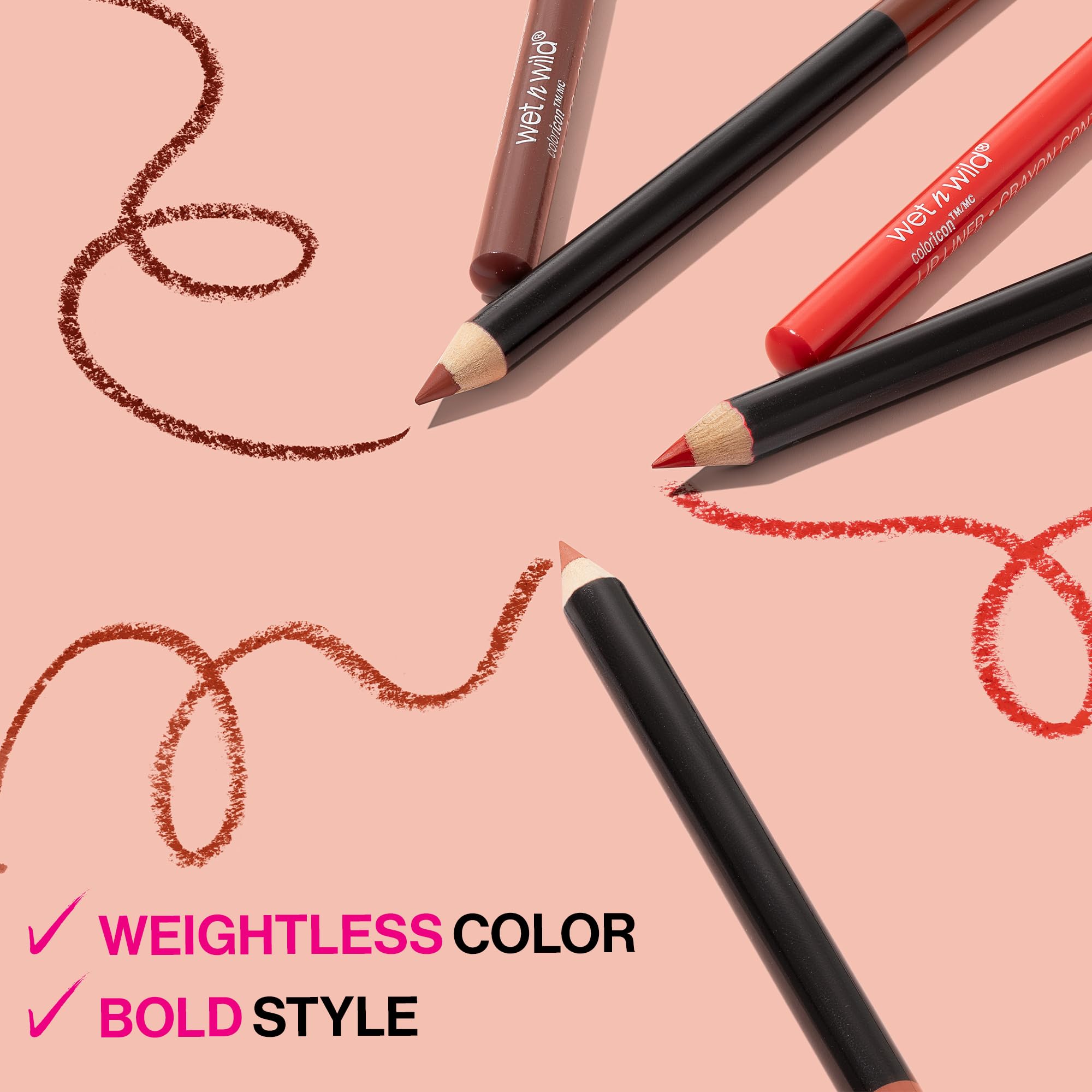 Wet n Wild Brandy Wine lip liner demonstrates precise edge and control